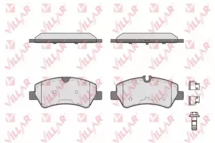 Комплект тормозных колодок, дисковый тормоз VILLAR купить
