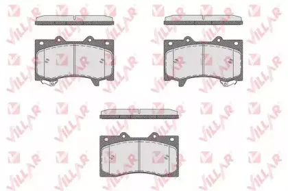 Комплект тормозных колодок, дисковый тормоз VILLAR купить