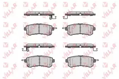Комплект тормозных колодок, дисковый тормоз VILLAR купить