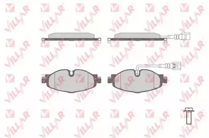 Комплект тормозных колодок, дисковый тормоз VILLAR купить