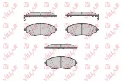 Комплект тормозных колодок, дисковый тормоз VILLAR купить