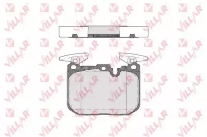 Комплект тормозных колодок, дисковый тормоз VILLAR купить
