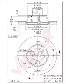 Тормозной диск VILLAR купить