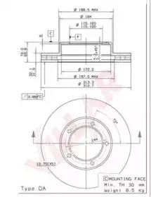 Тормозной диск VILLAR купить