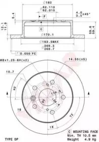 Тормозной диск VILLAR купить