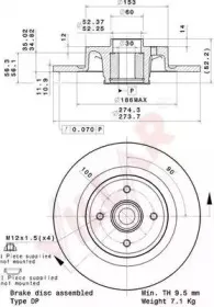 Тормозной диск VILLAR купить