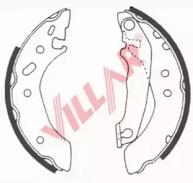 Комплект тормозных колодок VILLAR купить