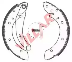 Комплект тормозных колодок VILLAR купить