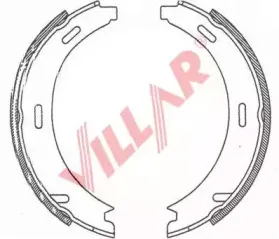 Комплект тормозных колодок, стояночная тормозная система VILLAR купить