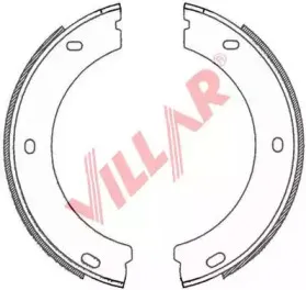 Комплект тормозных колодок, стояночная тормозная система VILLAR купить