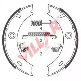Комплект тормозных колодок, стояночная тормозная система VILLAR купить