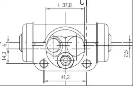 Колесный тормозной цилиндр MOTAQUIP купить
