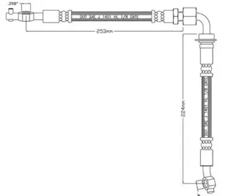 Тормозной шланг MOTAQUIP купить