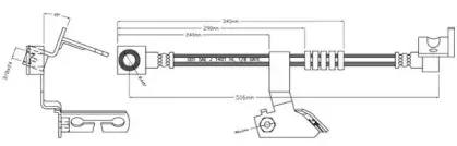 Тормозной шланг MOTAQUIP купить