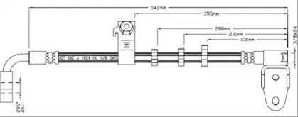 Тормозной шланг MOTAQUIP купить