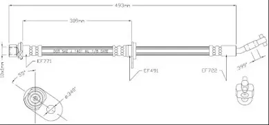 Тормозной шланг MOTAQUIP купить