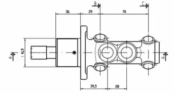Главный тормозной цилиндр MOTAQUIP купить