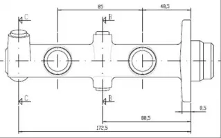Главный тормозной цилиндр MOTAQUIP купить