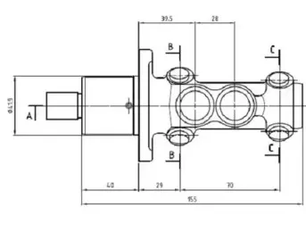 Главный тормозной цилиндр MOTAQUIP купить