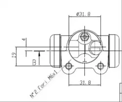 Колесный тормозной цилиндр MOTAQUIP купить