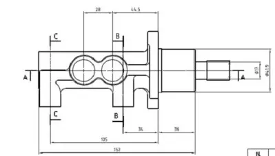 Главный тормозной цилиндр MOTAQUIP купить
