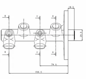 Главный тормозной цилиндр MOTAQUIP купить