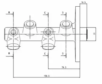 Главный тормозной цилиндр MOTAQUIP купить