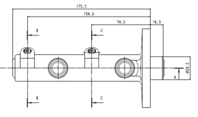 Главный тормозной цилиндр MOTAQUIP купить