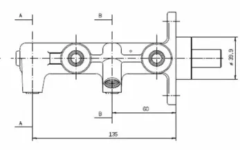 Главный тормозной цилиндр MOTAQUIP купить