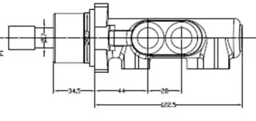 Главный тормозной цилиндр MOTAQUIP купить
