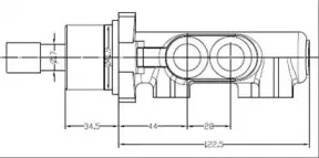 Главный тормозной цилиндр MOTAQUIP купить