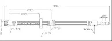 Тормозной шланг MOTAQUIP купить