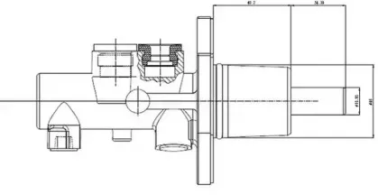Главный тормозной цилиндр MOTAQUIP купить
