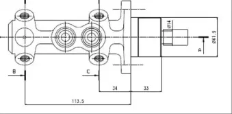 Главный тормозной цилиндр MOTAQUIP купить