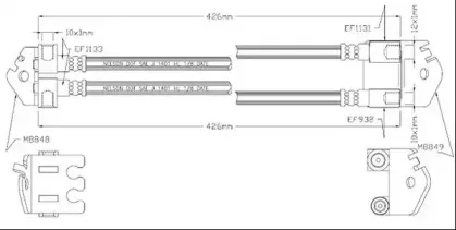 Тормозной шланг MOTAQUIP купить
