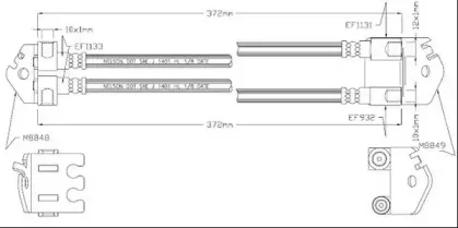 Тормозной шланг MOTAQUIP купить