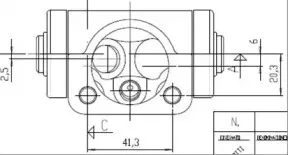 Колесный тормозной цилиндр MOTAQUIP купить