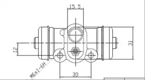 Колесный тормозной цилиндр MOTAQUIP купить