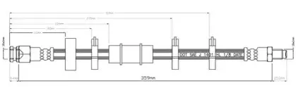 Тормозной шланг MOTAQUIP купить