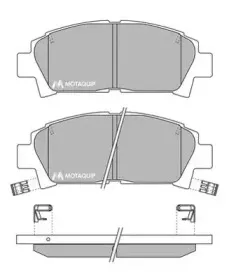 Комплект тормозных колодок, дисковый тормоз MOTAQUIP купить