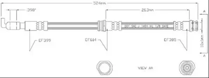 Тормозной шланг MOTAQUIP купить