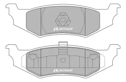 Комплект тормозных колодок, дисковый тормоз MOTAQUIP купить
