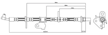 Тормозной шланг MOTAQUIP купить