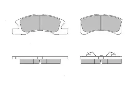 Комплект тормозных колодок, дисковый тормоз MOTAQUIP купить