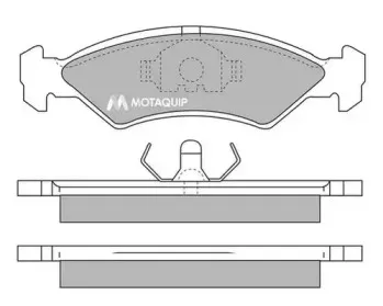 Комплект тормозных колодок, дисковый тормоз MOTAQUIP купить