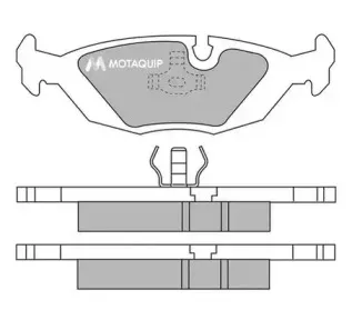 Комплект тормозных колодок, дисковый тормоз MOTAQUIP купить