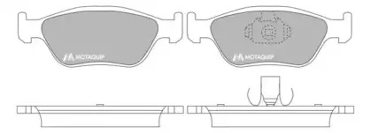 Комплект тормозных колодок, дисковый тормоз MOTAQUIP купить