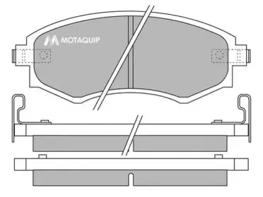 Комплект тормозных колодок, дисковый тормоз MOTAQUIP купить