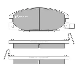 Комплект тормозных колодок, дисковый тормоз MOTAQUIP купить