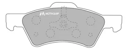 Комплект тормозных колодок, дисковый тормоз MOTAQUIP купить